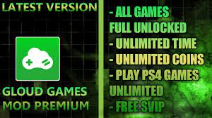 Play pc games on a cellphone no download click and play 200+ games for you play anywhere anytime support. Gloud Games Mod Premium Free Svip Unlimited Gloud Games Full Unlocked Unlimited Time Youtube