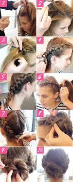 *adorn braided bun with sparkly pins, clips, flowers, or whatever your. Easy Braided Updo Tutorial Double Braided Bun Hairstyle