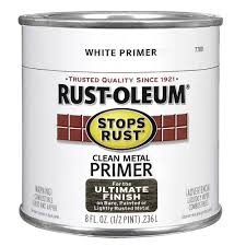 Oil based enamel formula provides superior protection and rust prevention in a rich, shiny finish. Rust Oleum Oil Base White Clean Metal Primer At Menards