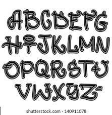 Watch this abc alphabet hip hop song nursery rhymes collection by little treehouse! Graffiti Schriftalphabet Hip Hop Buchstaben Stock Vektorgrafik Lizenzfrei 140911078 Shutterstock