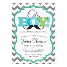Oh Boy Mustache Baby Shower Invitation Zazzle Com Mustache Baby Shower Invitations Mustache Baby Shower Boy Shower Invitations