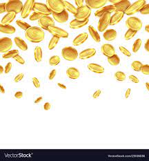 Falling Golden Coins Gold Money Rain Dollar Cash Vector Image Sponsored Gold Money Coins Fall Powerpoint Background Design Vector Images Vector Free