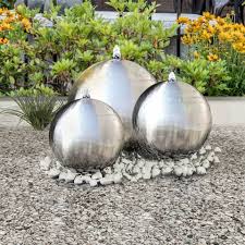 Springbrunnen für den teich, den pool oder den garten sind alles, aber nie langweilig! Vidaxl Gartenbrunnen Vidaxl 3 Stk Garten Springbrunnen Sphare Mit Leds Edelstahl Online Kaufen Otto