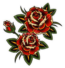 Tattoo Rose Vector By Krookedeye On Vectorstock Vintage Rose Tattoos Traditional Rose Tattoos Vintage Tattoo