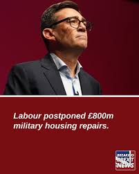 Labour shelves £800m fixes for damp military homes Labour has shoved £ 800million of repairs for British servicemen's homes onto the back burner. Damp and mouldy quarters stay that way until at least