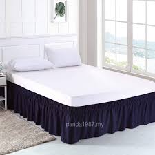 Check spelling or type a new query. Wrap Around Bed Skirt Elastic Dust Ruffle Bed Skirts Solid Color Easy On Easy Off Wrinkle Fade Resistant 15 Drop Shopee Malaysia