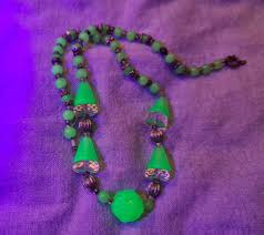 While the use of magnetic jewelry is generally considered safe, and may in fact be beneficial if you suffer from various physical problems, read the with that being said, magnetic jewelry is completely safe for the majority of the population. Vintage Uranium Glass Bead Necklace Collectors Weekly