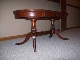 If every journey begins with a single step, the road to antique furniture knowledge can start with a foot—specifically, the antique foot style belonging to a chair, chest or table. I Have An Antique Solid Mahogany Kidney Shaped Coffee Table Two Pedestal Fo My Antique Furniture Collection
