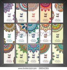 Business Card Vintage Decorative Elements Hand Drawn Background Islam Arabic Indian Ottoman Motifs Cards Mandala Vector Business Card