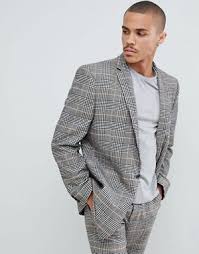 Black And White Check Suit Mens Asos Design Oversized Suit Jacket In Black And White Check Suit Jacket Asos Designs Jackets