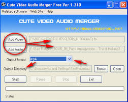 Drag/drop video and audio files (separately or all together), or use the add video file and add audio file buttons to add video and audio files. Merge Audio And Video With Cute Video Audio Merger