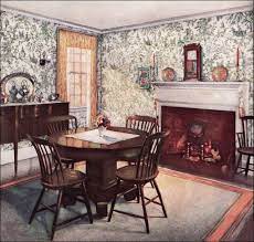 1926 Traditional Dining Room 1920s Home Decor 1920s Decor Colonial Interior