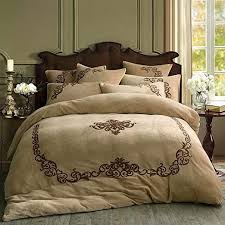 fscz winter european baby cashmere six piece fleece coral fleece milk crystal flannel bed linen quilt set linen duvet covers cotton duvet cover quilt cover