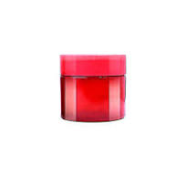 China Manufacturers OEM ODM 50 ml 100ml Body Butter Jars with white Lid  Small Round Skincare Container Red Empty Cream Glass Jar