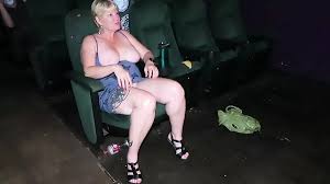 Cuntdeluxe Has Fun in the Theater: American Blonde Porn