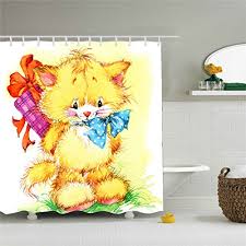 A mermaid theme can be used in any type of bathroom, from kids' bathrooms to master bathrooms and guest bathrooms. Cat Themed Shower Curtain Bathroom Decor Sets With Hooks 72 X72 Buy Online In Bahamas At Bahamas Desertcart Com Productid 45623710