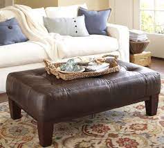 Fabric and leather ottomans and benches galore. Sullivan Leather Rectangular Ottoman Furniture Home Decor Family Room Design