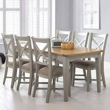 Discover our ranges of solid dining tables, chairs, benches & stuff. Bordeaux Painted Light Grey Large Extending Dining Table 6 Chairs Seats 6 8 Costco Uk 1000 Grey Dining Tables Dining Room Table Dining Furniture Sets