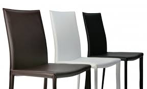 Stellen weiße stühle einen kühlen akzent dar? Design Stuhl Weiss Echtleder Metall Dunord Design