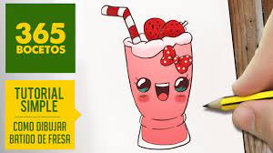 Como Dibujar Batido Kawaii Paso A Paso Dibujos Kawaii Faciles How To Draw A Milkshake Youtube Dessins Kawaii Cute Easy Drawings Kawaii Illustration