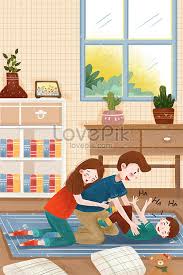 ¡los juegos más chulos juegos de familia gratis para todo el mundo! Una Familia De Tres Juegos Que Juegan Juntos Cosquilleando Image Psd Ilustraciones Imagenes Descarga Gratis Lovepik