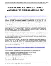 Polygons quadrilaterals study guide answers. Vibdoc Com Gina Wilson All Things Algebra Answers For Quadril Pdf Read And Download Ebook Gina Wilson All Things Algebra Answers For Quadrilaterals Course Hero