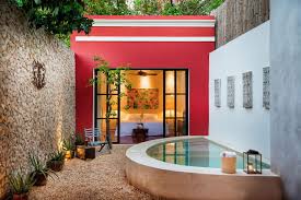 Mexican style house with courtyard. A Stylishly Renovated Mexican Home Combines Contemporary And Traditional Elements Idesignarch Interior Design Architecture Interior Decorating Emagazine