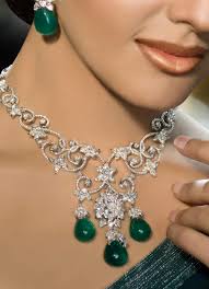 Image result for emerald necklace and earrings set