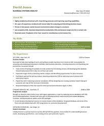 business analyst free resume samples