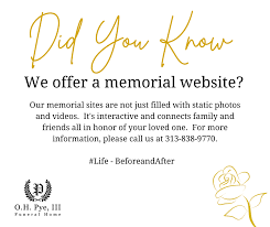 O H Pye Iii Funeral Home Posts Facebook