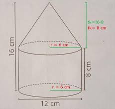 Tabel lengkap rumus bangun ruang. Sebuah Bangun Terbentuk Dari Gabungan Sebuah Tabung Dan Kerucut Seperti Gambar Di Atas Volume Brainly Co Id