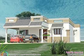 Tamilnadu Style 3 Bedroom Single Floor Home 1380 Sq Ft Kerala House Design Low Cost House Plans Kerala Houses