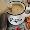#halloween #halloween coffee #they put halloween stuff on our coffee :d. 1