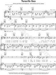 Tenerife Sea Piano Sheet Music Google Search Song Lyrics Ed Sheeran Tenerife Sea Sheet Music