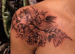 Lily Shoulder Tattoo Flower Tattoo Shoulder Shoulder Tattoos For Women Shoulder Tattoo