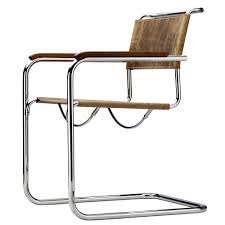 Das polster ist aus braunem büffelleder. Thonet S 34 Pure Materials Mit Al In Buffelleder Ft Felix Thonet Shop