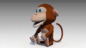Monkey Animated 3d Model Animation Animated Characters 3d Characters