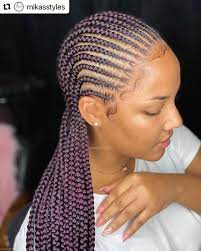 Small Stitch Braids In 2021 Braided Cornrow Hairstyles Braided Hairstyles African Hair Braiding Styles