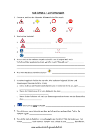 Verkehrserziehung Klasse 4 Sachunterricht Verkehrserziehung Verkehrserziehung Grundschule Verkehrszeichen Lernen