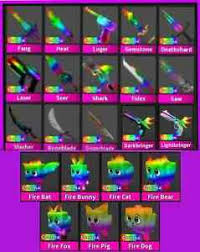 Codes that provides free items like knife, guns, swords & pets etc. Roblox Murder Mystery 2 Mm2 All Chroma Knives Guns And Pets Ebay