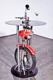 Motorcycle Decor More Pins Like This One At Fosterginger Pinterest Car Part Furniture Automotive Decor Motorcycle Decor