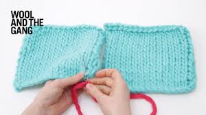 How to embroider simple cross stitch flowers : Vertical Invisible Seaming Knitting Wool And The Gang