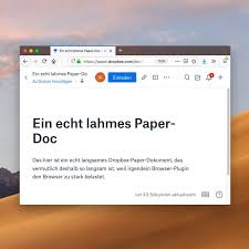 Ich Habe Mich In Den Letzten Tagen Vermehrt Uber Dropbox Paper Geargert Weil Es Bei Einem Gemeinsam Genutzten Dokument Mit Ei Langsam Reaktionszeit Echt Jetzt