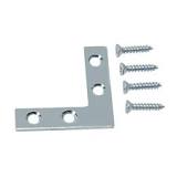 Everbilt (4-Pack) 1-1/2 in. Zinc-Plated Flat Corner Brace ...
