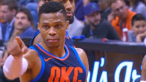 Explore and share the best russell westbrook gifs and most popular animated gifs here on giphy. Russell Westbrook Threatens Steven Adams With Death Stare After He Ignores His Fist Pump Youtube