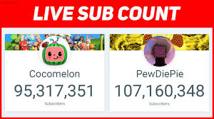 Pewdiepie Vs Cocomelon Live Sub Count Early Estimates Youtube