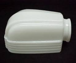 Milk Glass Art Deco Bathroom Light Shade For Wall Fixture New American Made In The U S A Ligh Closet Light Fixtures Art Deco Bathroom Bathroom Light Shades