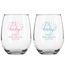 ~ each decal measures approx. 24 Pcs Oh Baby Personalized 9 Oz Stemless Wine Glass Baby Shower Baby Shower Favors A1 Wine Glass Baby Shower Favors Baby Shower Wine Glasses Baby Shower