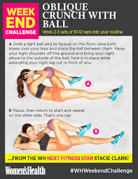 Weekend Challenge Are You In Oblique Crunches Fitness Workout Challenge