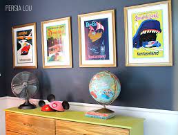 Small Shared Boy And Girl S Bedroom Vintage Disneyland Room Reveal By Persia Lou Girls Bedroom Vintage Disney Playroom Disney Home Decor